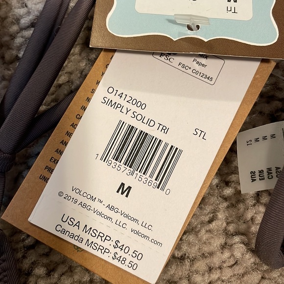 Volcom Gray Bikini Set - Picture 4 of 5